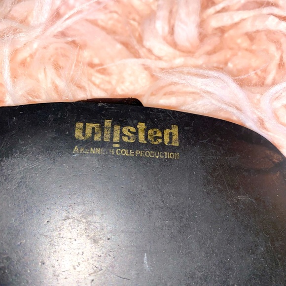 1990s Kenneth Cole Unlisted Women’s Black Strappy Square Kitten Heels Size 9.5 - Picture 3 of 9